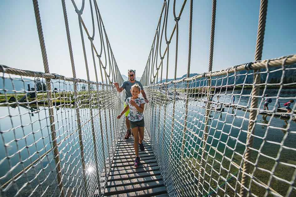 Kinderurlaub Haengebruecke Grafenberg